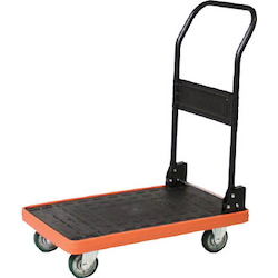 MKP Resin-Made Spillproof Cart, Type with Fixed Handles and Urethane Casters (MKP-158U)