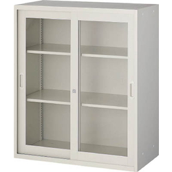 Library, U-Type Cabinet (Framed Glass Double Sliding Doors)