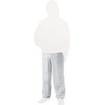 Nonwoven disposable protective clothing, pants, white (TPC-Z-3L)