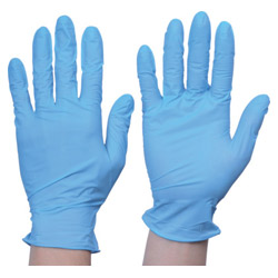 Nitrile Rubber Gloves, TRUSCO Disposable, TG Air 0.06 Powder Free Blue/Pink/White S/M/LImage