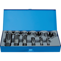 TRUSCO Hexagonal Die & Gas Pipe Tap Set For PS Screws 