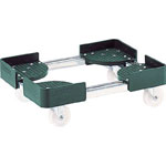 Telescopic Type Container Trolley, Stainless Steel 4-Wheel Type (FCD-3030SUS)