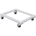 Flat trolley with rubber casters (D-3TG)