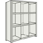 Small Capacity Bolted Shelves (Vertical Partitions Provided, 100 kg Type, Height 1,200 mm and 1,500 mm) (43V-34-NG)