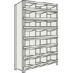 Small Capacity Bolted Shelf (Front Strike Plates Provided, 100 kg Type, Height 2,100 mm) (73V-59-NG)