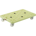 Anti-Static Resin Flat Dolly, Route Van, All Swivel Caster Type (MPE-600J)