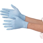 Nitrile Rubber Gloves, Disposable Ultra-Thin Gloves, Nitrile, Without Powder, 100-Piece Set, Blue / White (TGL-726NM)