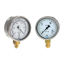 100mm Diameter Dual-Scale Pressure and Vacuum Gauge