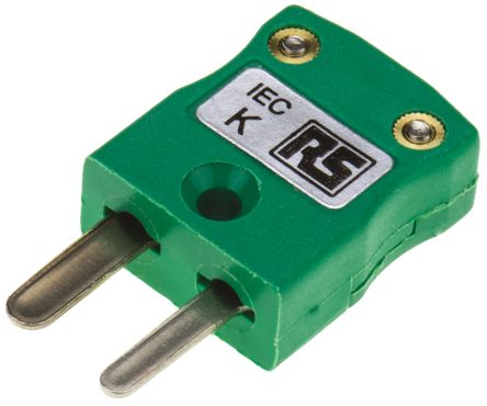 IEC Miniature In-Line Plug Connector for use with Type K Thermocouple