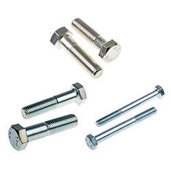 Clear Passivated, Zinc Steel Hex Bolt