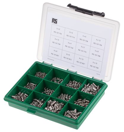 A2 Stainless Steel Socket Set Screw Kit Plain Cup Point