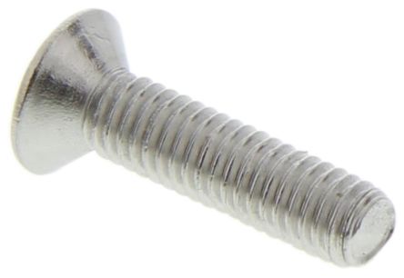 RS PRO Plain Countersunk Stainless Steel Tamper Proof Security Screw, M3