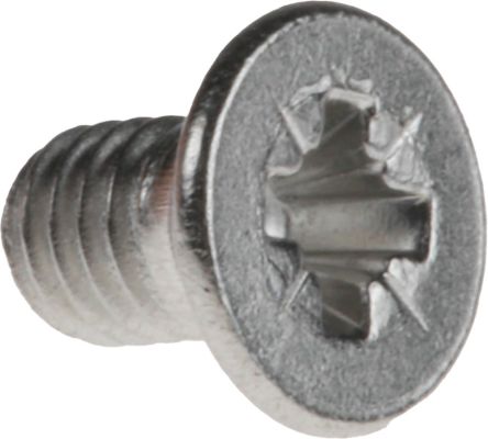 RS PRO, Pozidriv Countersunk A2 304 Stainless Steel, Machine Screw DIN 965, M3x5mmx0.19in 