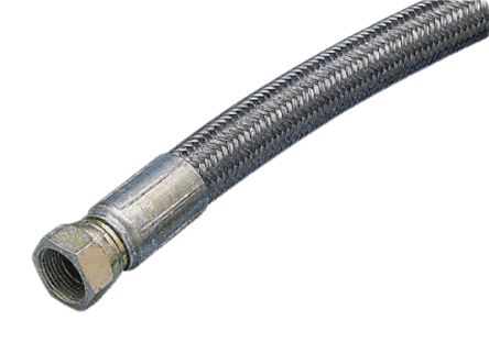 RS PRO 2000mm Galvanized Steel Wire Hydraulic Hose Assembly, 140bar Max Pressure