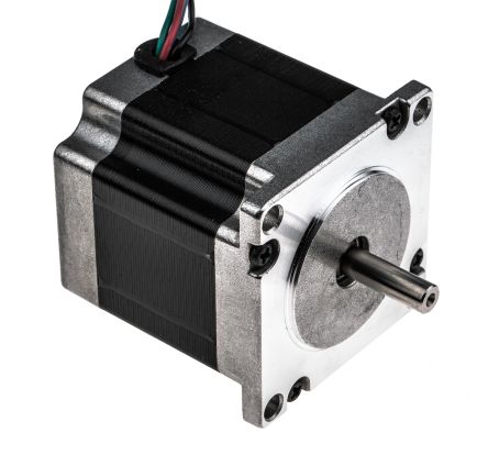 RS PRO 2.5 V Unipolar Hybrid, Permanent Magnet Stepper Motor, 1.26Nm Holding Torque, 6.35mm Shaft Diameter