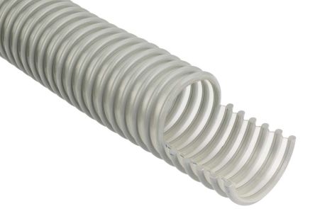 RS PRO PUR, PVC 10m Long Flexible Ducting Reinforced, 76 (Minimum)mm Bend Radius