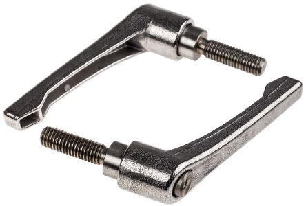 RS PRO Stainless Steel Clamping Lever, M10 x 32mm