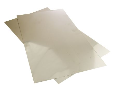 RS PRO 304S15 Stainless Steel Solid Metal Sheet, 500mm L, 300mm W, 0.5mm Thickness