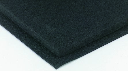 RS PRO Black Rubber Sheet, 1m x 2m x 3mm, Polyethylene