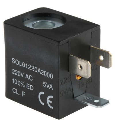 RS PRO 220 V AC Solenoid Valve Coil (176-2118)