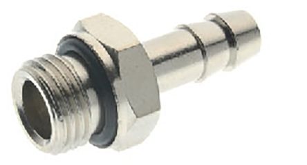 RS PRO Hose Connector Hose Tail Adaptor, BSPP 1/2in 10mm ID, 5 MPa, 50 bar