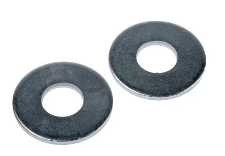 RS PRO Bright Zinc Plated Steel Plain Washer, M12, BS 4320G, Outside diameter of 36 mm