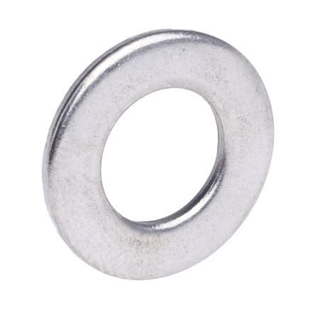 RS PRO Plain Stainless Steel Plain Washer, M8, A2 304, Outside Diameter of 16mm