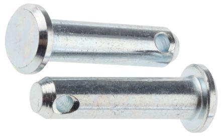 RS PRO 3/4in Bright Zinc Plated Steel Clevis Pin, 3/16in Diameter