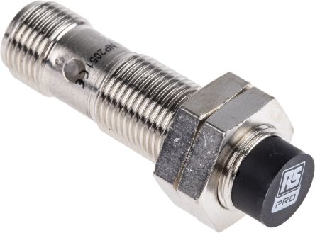 RS PRO M12 x 1 Inductive Proximity Sensor - Barrel, PNP Output, 8 mm Detection, IP68, 46mm Length