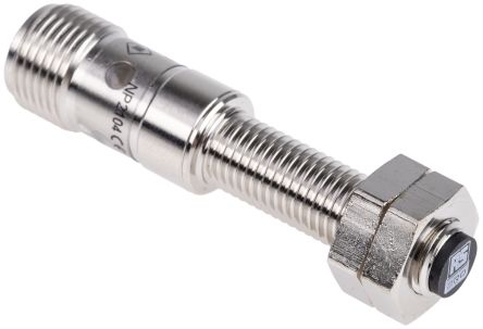 RS PRO M8 x 1 Inductive Proximity Sensor - Barrel, PNP Output, 2 mm Detection, IP68