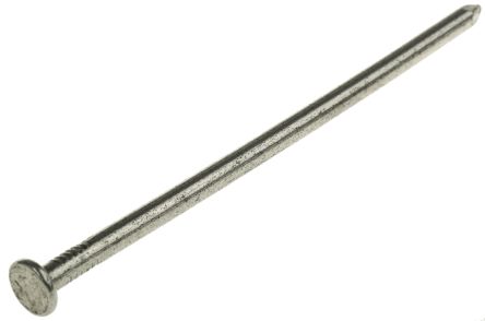 RS PRO Bright Steel Round Nails; 150mm; 500g Bag