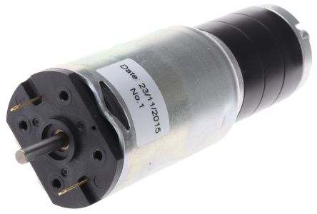 RS PRO Brushed Geared DC Geared Motor, 13.2 W, 24 V, 4.5 Nm, 63 rpm, 6mm Shaft Diameter