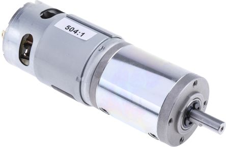 RS PRO Brushed Geared DC Geared Motor, 41.3 W, 12 V, 2.9 Nm, 11 rpm, 8mm Shaft Diameter