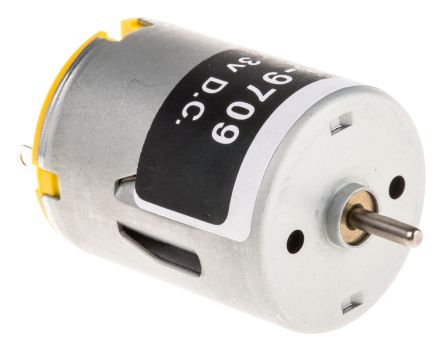 RS PRO Geared DC Motor, 1.6 W, 1.5 to 3 V, 20 gcm, 7800 rpm, 2mm Shaft Diameter