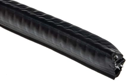 RS PRO Black EPDM Edge Protection, 20m x 12 mm x 12.5mm