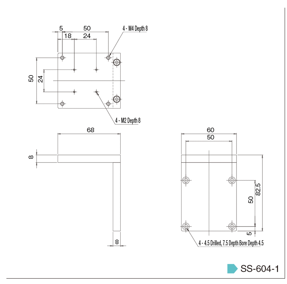 L Type Mounting Bracket | CHUO PRECISION INDUSTRIAL | MISUMI Thailand