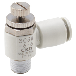 Speed Controller, Elbow Type With Quick-Connect Fitting, SC3W Series (SC3W-6-8) 
