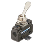 Hand-operated Valve VLM15 Series - Touch Type (Horizontal Piping/Flanged-base Type)