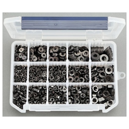 Hexagonal Nut and Washers Set (Stainless Steel /Black) EA949LT-6