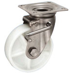 Stainless Steel Caster Swivel (With Double Stopper) JAB Type Size 150 mm (SUIEJAB-150) 