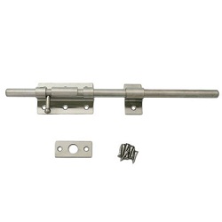 Barrel Slide Bolt Latch, Stainless Steel Extra-Strong Round Drop