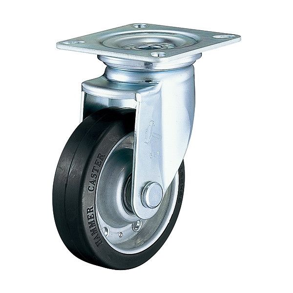 Flat Mounted Plate Type Caster 420J/413J Wheel Diameter 100-150mm