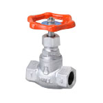 Malleable Valve, General-Purpose 10K Type, Globe Valve, Screw-In, Reinforced PTFE Disk Installation