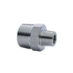 Stainless Steel Screw-in Pipe Fitting, Reducing Hex Nipple