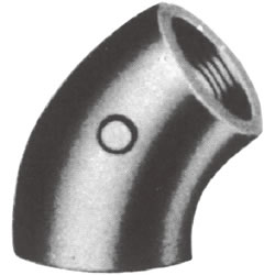 Screw-In PL Fitting, 45° Elbow