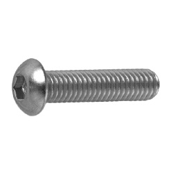 Steel Button Bolt With Hex Socket Head (Button Cap Screw) [Kakumaru] (SSS Standard) (CSHBT-ST-M3-10) 