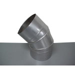Stainless Steel Duct Fitting 45° Section Bend