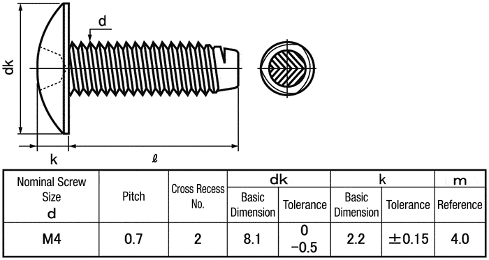 SUNLOCK Truss Small Head (D=8) | MARUEMU WORKS | MISUMI Thailand