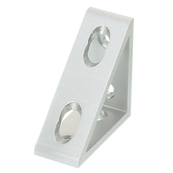 Triangle Brackets - For 1 Slot - For 6 Series (Slot Width 8mm) Aluminum Frames (HBLDSWT6-SST) 