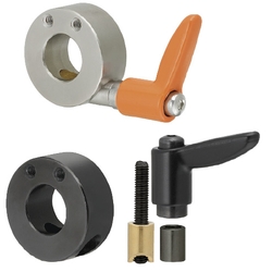 Shaft Collar Compact with Clamp Lever - Side Mount Hole (SCWJM30-B) 